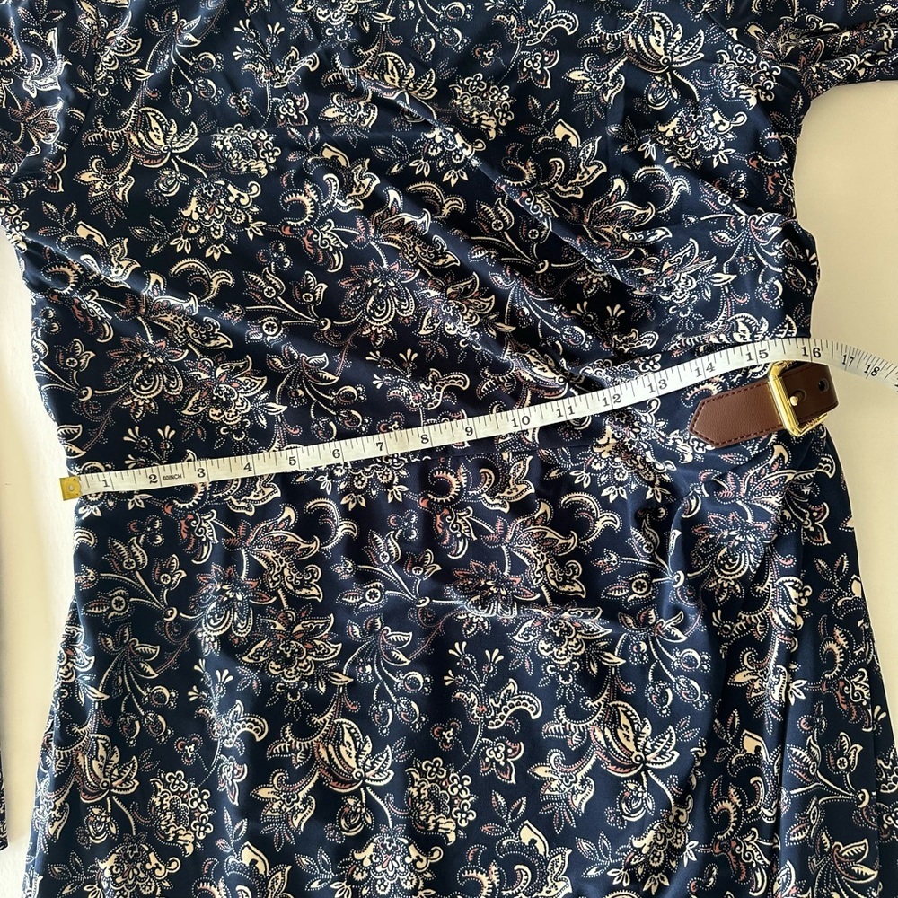 Lauren Ralph Lauren Women's Floral Buckle-Trim Jersey Off the Shoulder Dress 14 - Picture 8 of 16